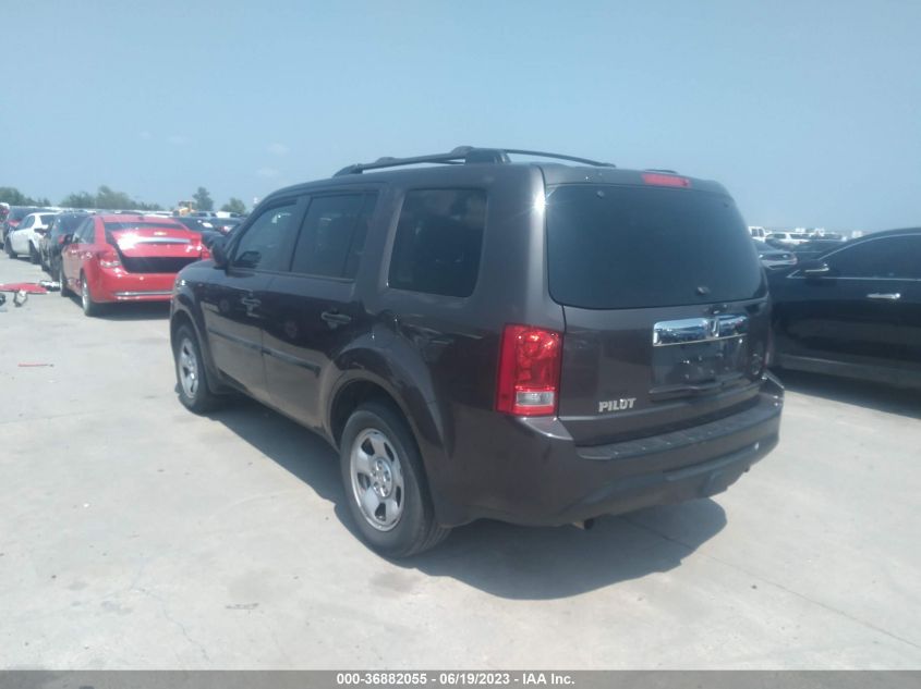 2013 HONDA PILOT LX - 5FNYF3H26DB034881