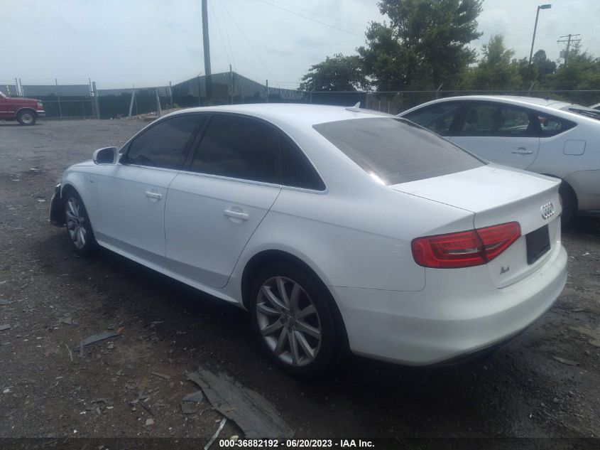 2014 AUDI A4 PREMIUM - WAUAFAFL3EA117192