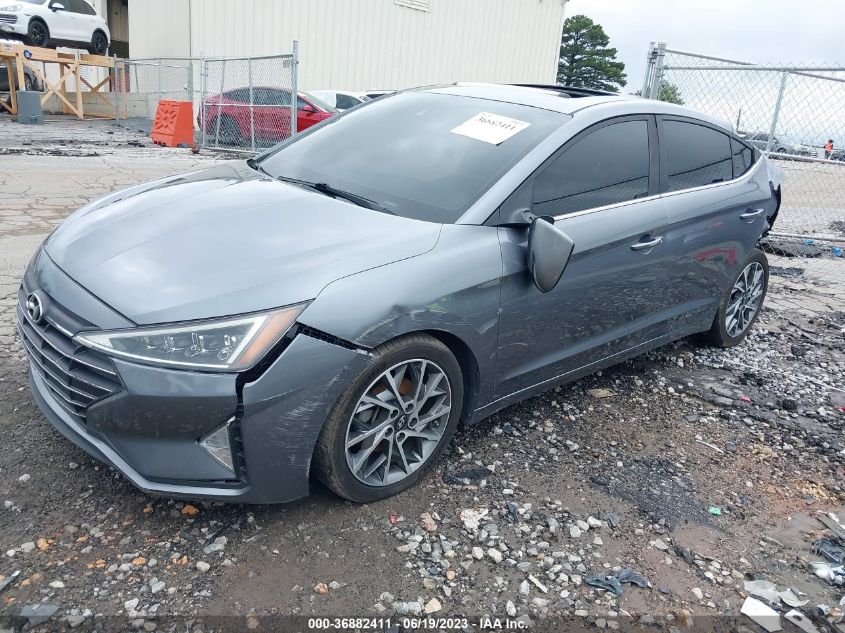 2019 HYUNDAI ELANTRA LIMITED - KMHD84LF2KU823733