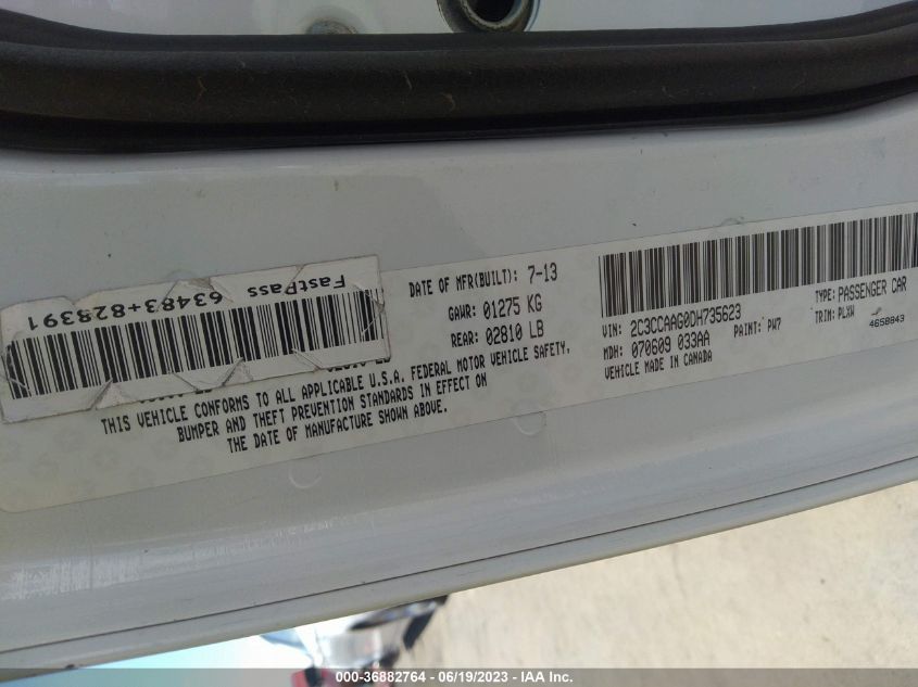 2013 CHRYSLER 300 MOTOWN - 2C3CCAAG0DH735623