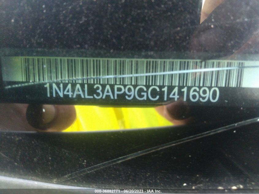 2016 NISSAN ALTIMA 2.5 S - 1N4AL3AP9GC141690