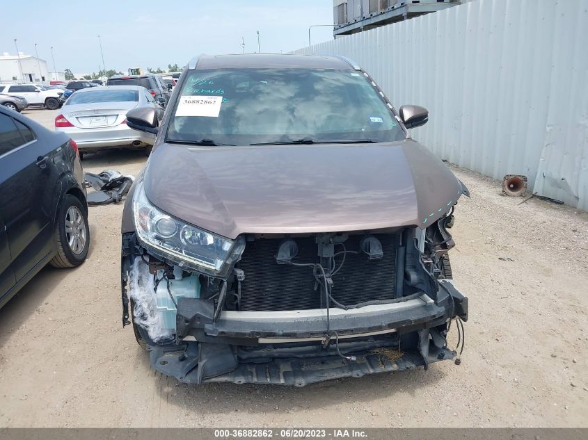 2017 TOYOTA HIGHLANDER LIMITED - 5TDYZRFH4HS200687