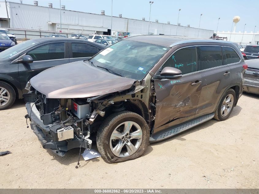 2017 TOYOTA HIGHLANDER LIMITED - 5TDYZRFH4HS200687