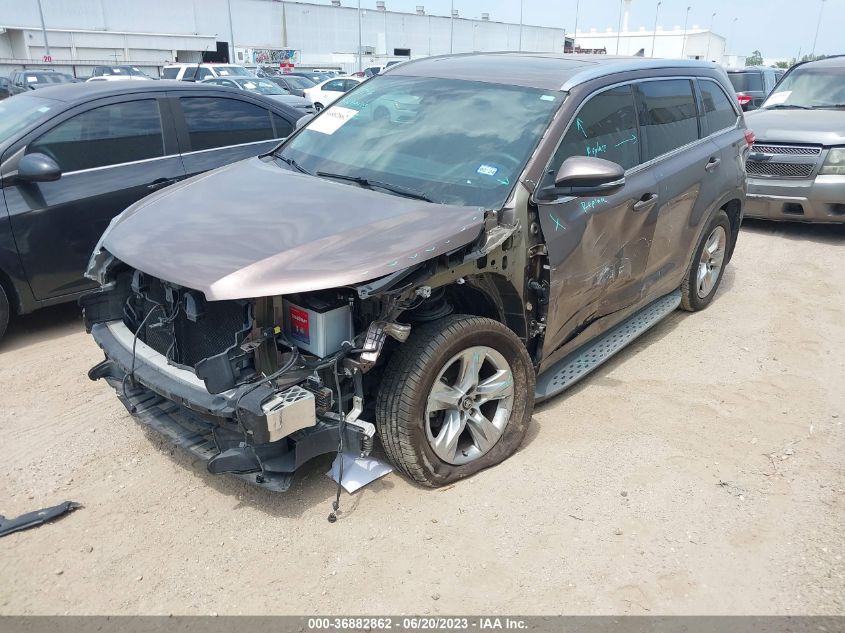 2017 TOYOTA HIGHLANDER LIMITED - 5TDYZRFH4HS200687