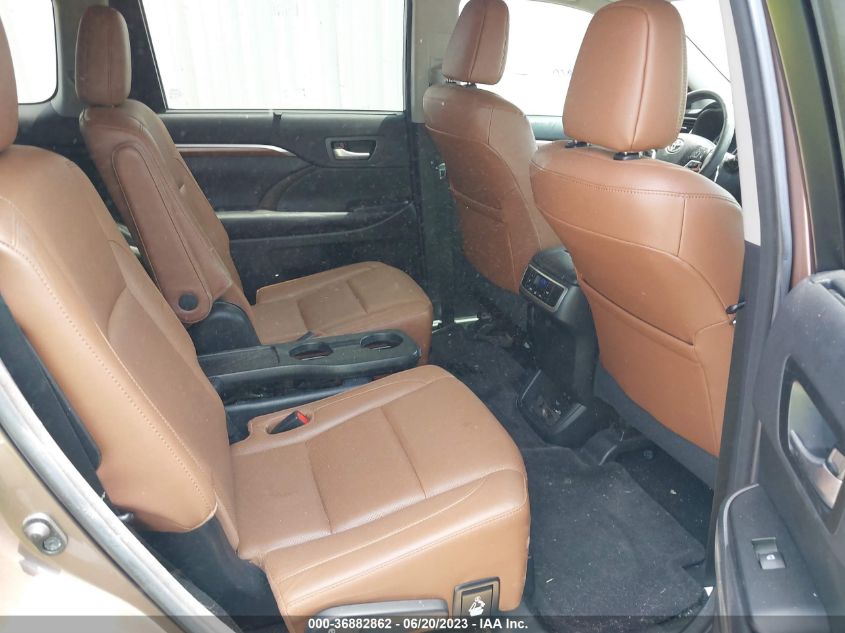 2017 TOYOTA HIGHLANDER LIMITED - 5TDYZRFH4HS200687