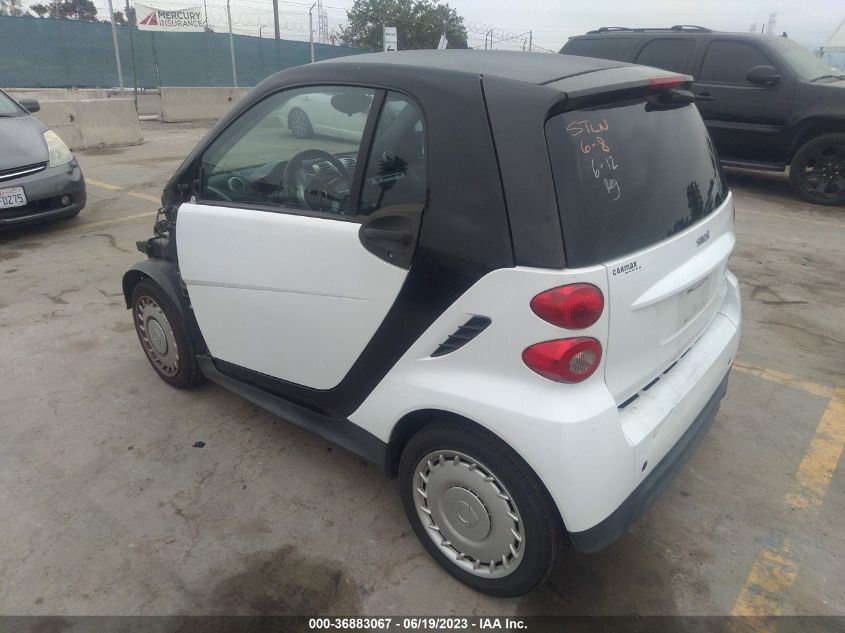 2013 SMART FORTWO PURE/PASSION WMEEJ3BA4DK632571