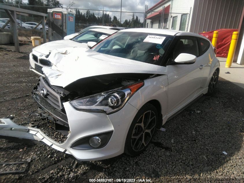 2016 HYUNDAI VELOSTER TURBO - KMHTC6AE4GU262748