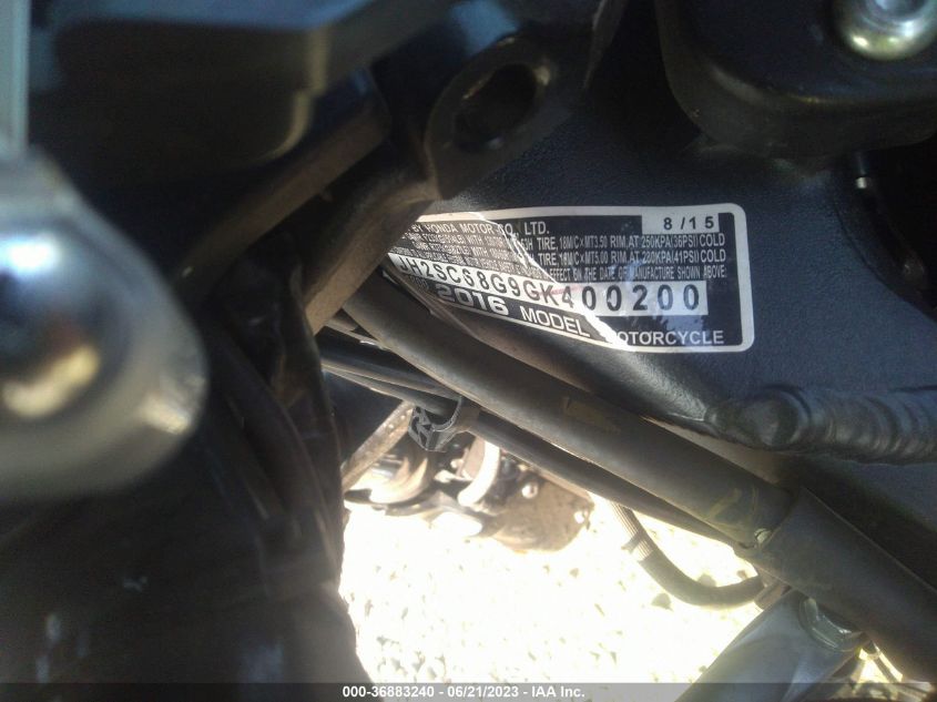 2016 HONDA GL1800 - JH2SC68G9GK400200