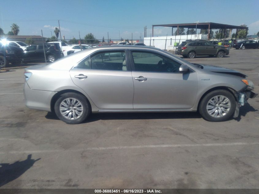 2013 TOYOTA CAMRY HYBRID LE/XLE - 4T1BD1FK3DU095188