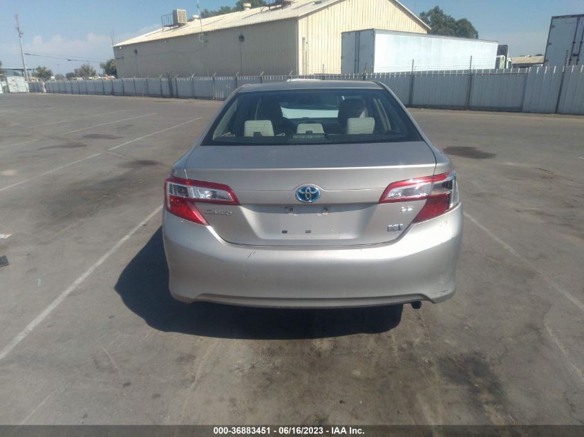 2013 TOYOTA CAMRY HYBRID LE/XLE - 4T1BD1FK3DU095188