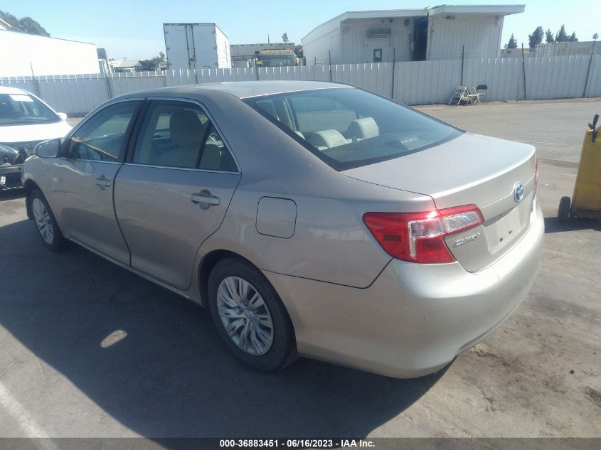 2013 TOYOTA CAMRY HYBRID LE/XLE - 4T1BD1FK3DU095188