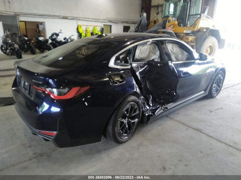 2022 BMW I4 EDRIVE40 WBY73AW04NFN22510