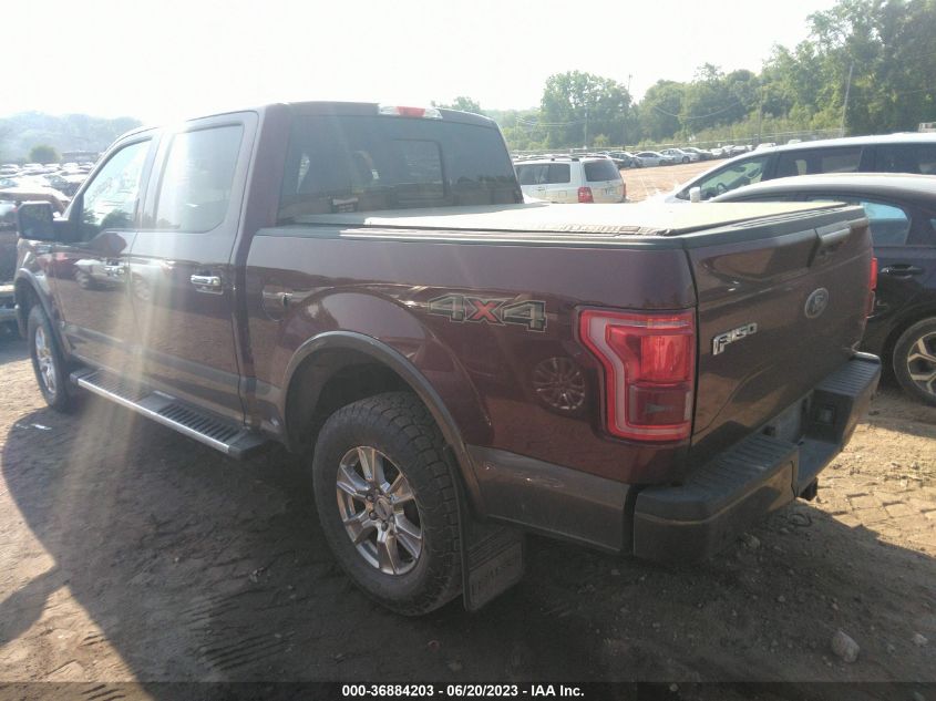 2015 FORD F-150 LARIAT - 1FTEW1EF2FFB97928