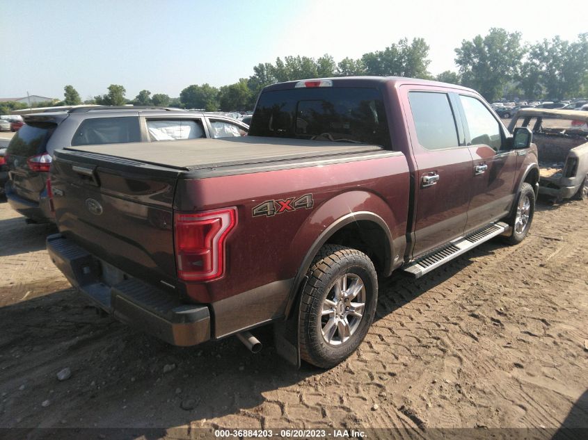 2015 FORD F-150 LARIAT - 1FTEW1EF2FFB97928