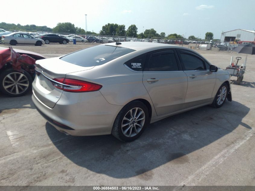 2017 FORD FUSION SE - 3FA6P0H7XHR185893