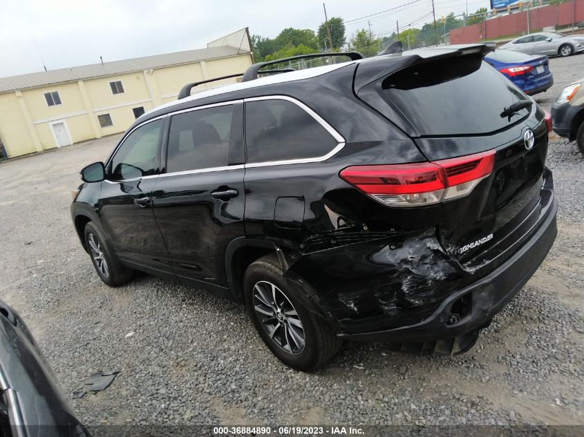 2019 TOYOTA HIGHLANDER SE/XLE - 5TDJZRFH1KS985744