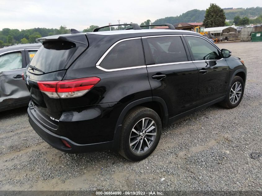 2019 TOYOTA HIGHLANDER SE/XLE - 5TDJZRFH1KS985744