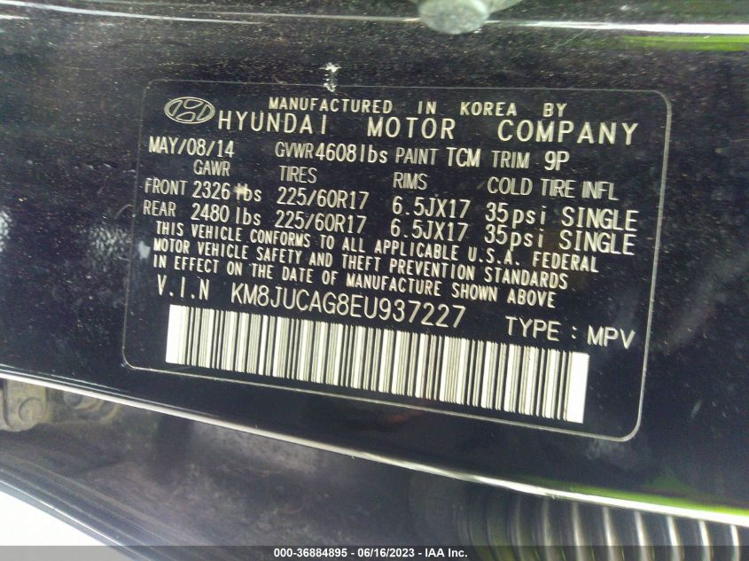 2014 HYUNDAI TUCSON WALKING DEAD EDITION - KM8JUCAG8EU937227
