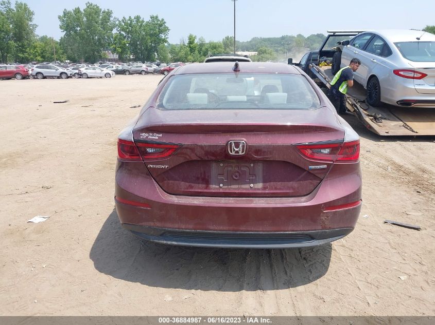 2019 HONDA INSIGHT EX - 19XZE4F55KE027904