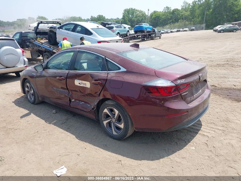 2019 HONDA INSIGHT EX - 19XZE4F55KE027904
