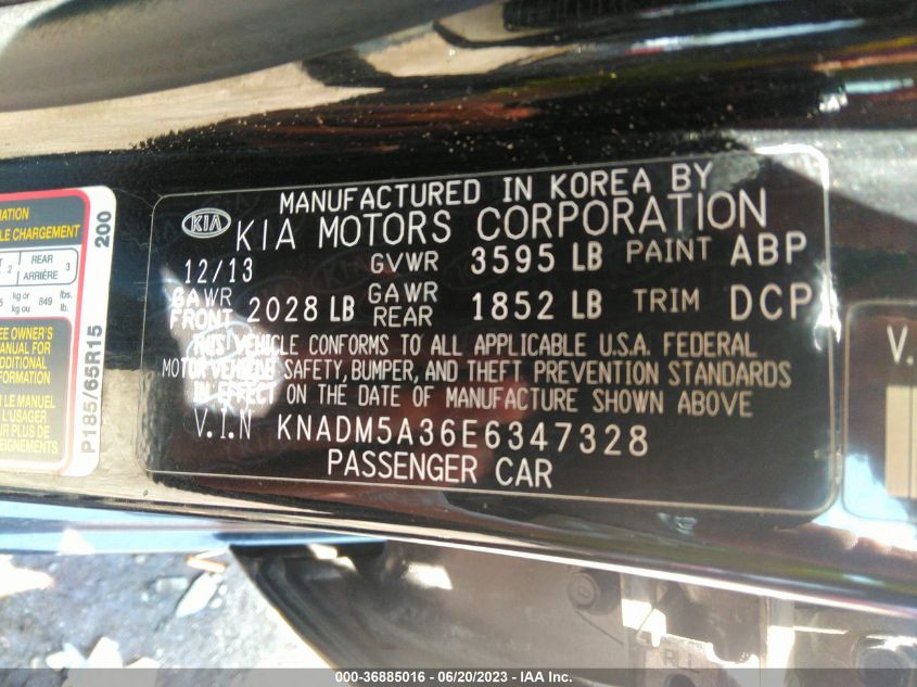 2014 KIA RIO LX - KNADM5A36E6347328