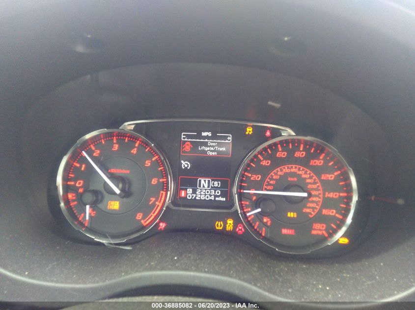 2016 SUBARU WRX PREMIUM - JF1VA1E61G8801480