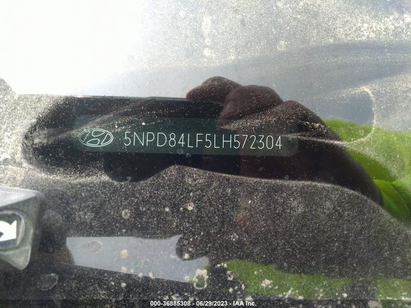 VIN 5NPD84LF5LH572304 2020 HYUNDAI ELANTRA SEL