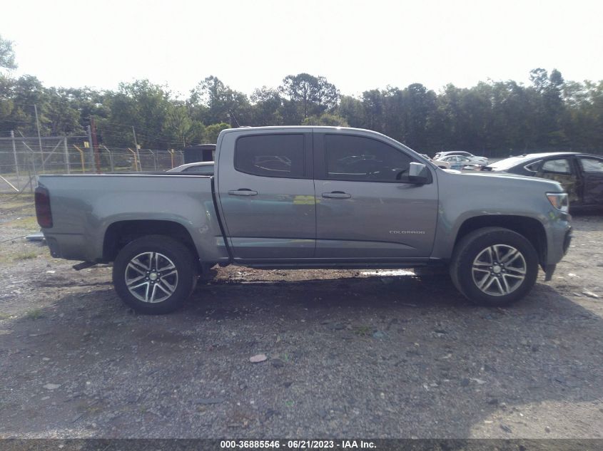 2021 CHEVROLET COLORADO 2WD WORK TRUCK - 1GCGSBEAXM1105019