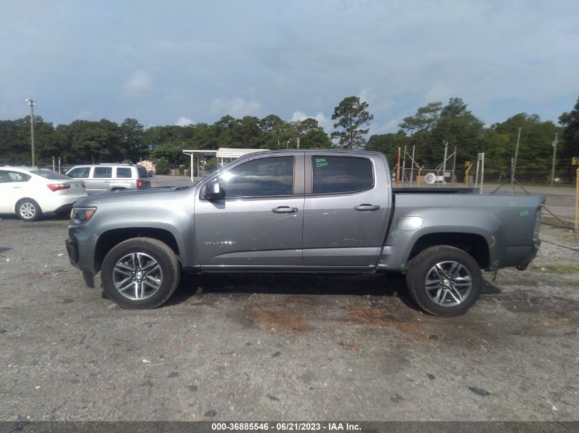 2021 CHEVROLET COLORADO 2WD WORK TRUCK - 1GCGSBEAXM1105019