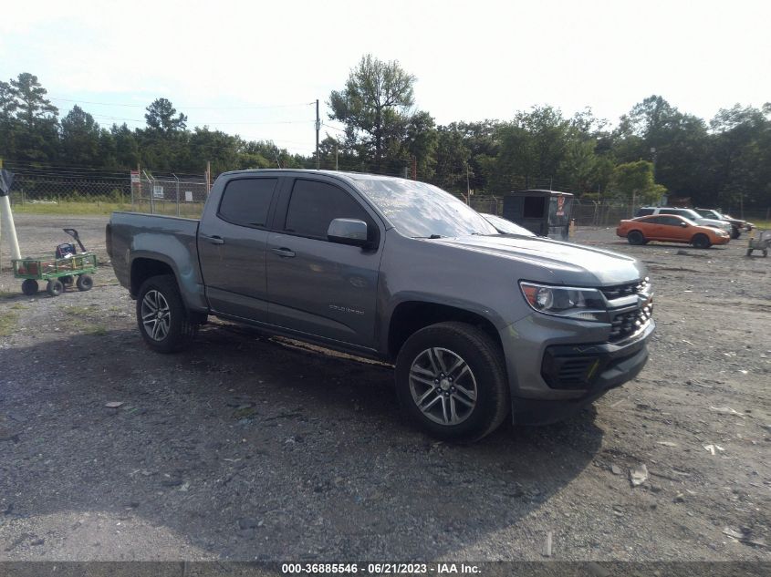 2021 CHEVROLET COLORADO 2WD WORK TRUCK - 1GCGSBEAXM1105019