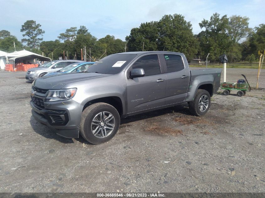 2021 CHEVROLET COLORADO 2WD WORK TRUCK - 1GCGSBEAXM1105019
