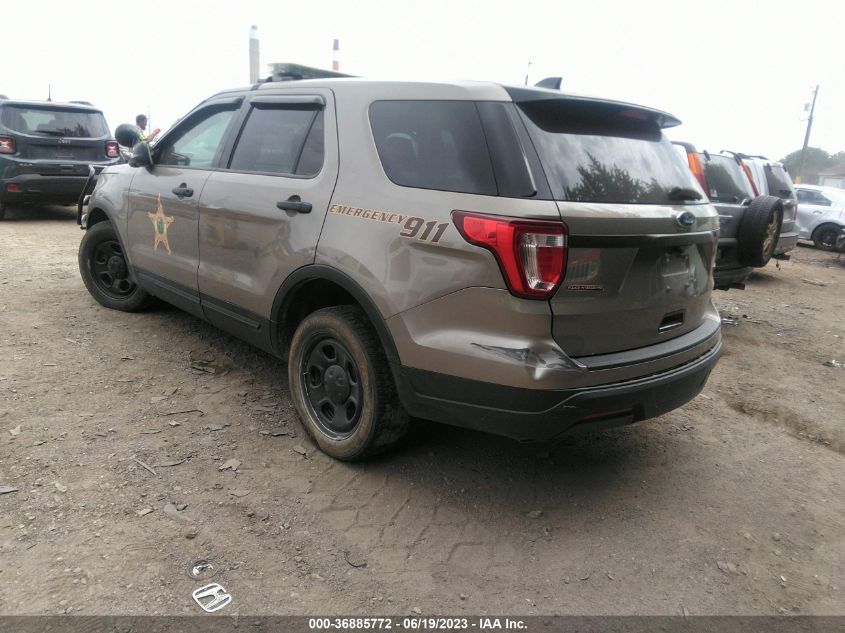 2018 FORD POLICE INTERCEPTOR 1FM5K8AT4JGA71522