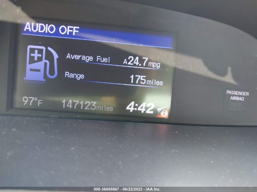 2013 HONDA CIVIC SDN EX - 2HGFB2F8XDH552900