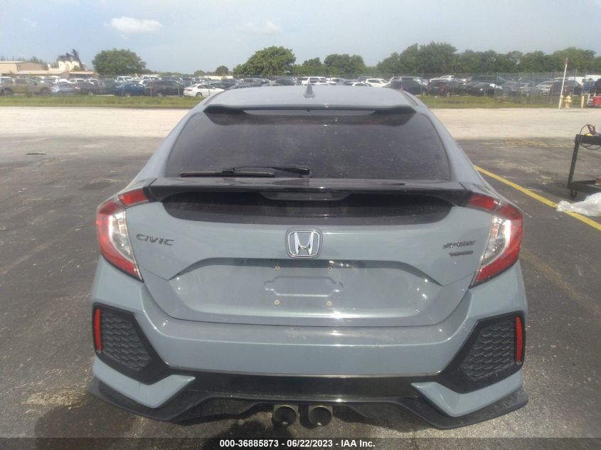 2018 HONDA CIVIC SPORT SHHFK7H46JU208471