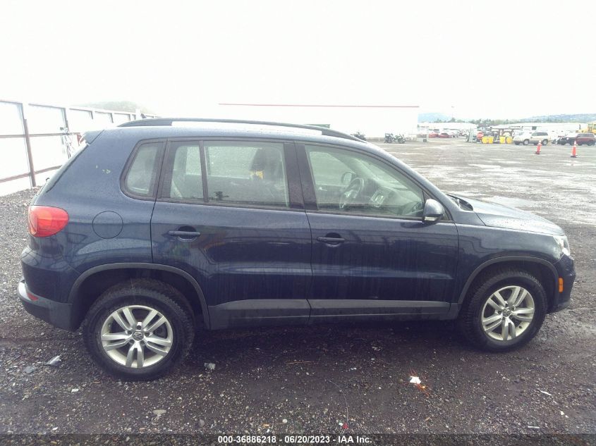 2016 VOLKSWAGEN TIGUAN S - WVGAV7AX0GW591427