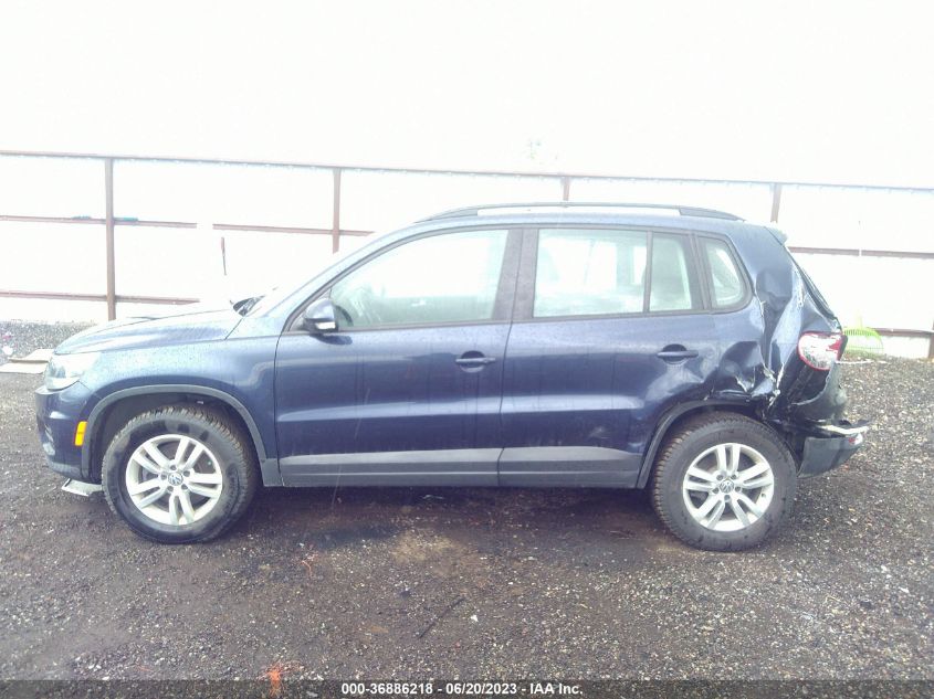 2016 VOLKSWAGEN TIGUAN S - WVGAV7AX0GW591427