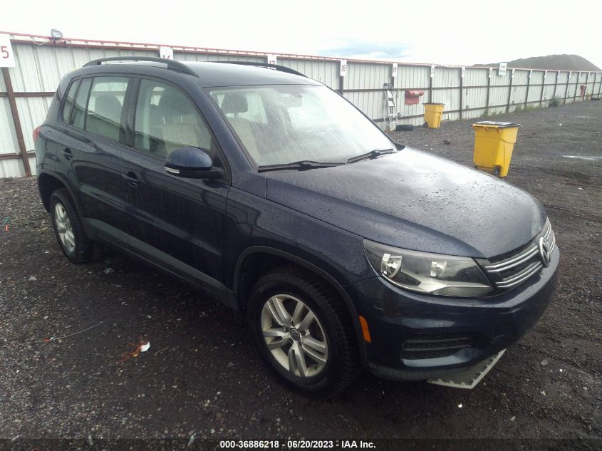 2016 VOLKSWAGEN TIGUAN S - WVGAV7AX0GW591427