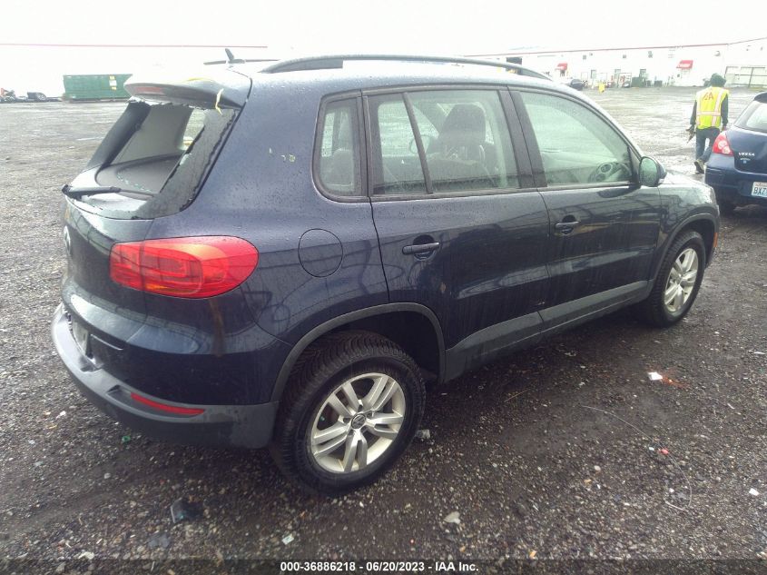 2016 VOLKSWAGEN TIGUAN S - WVGAV7AX0GW591427