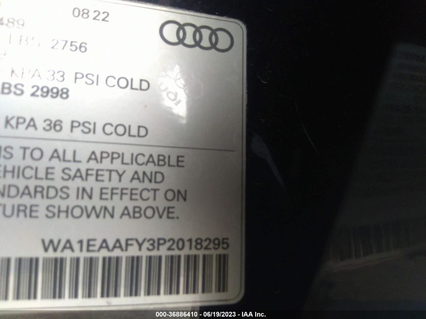 WA1EAAFY3P2018295 2023 AUDI Q5, photo no. 9