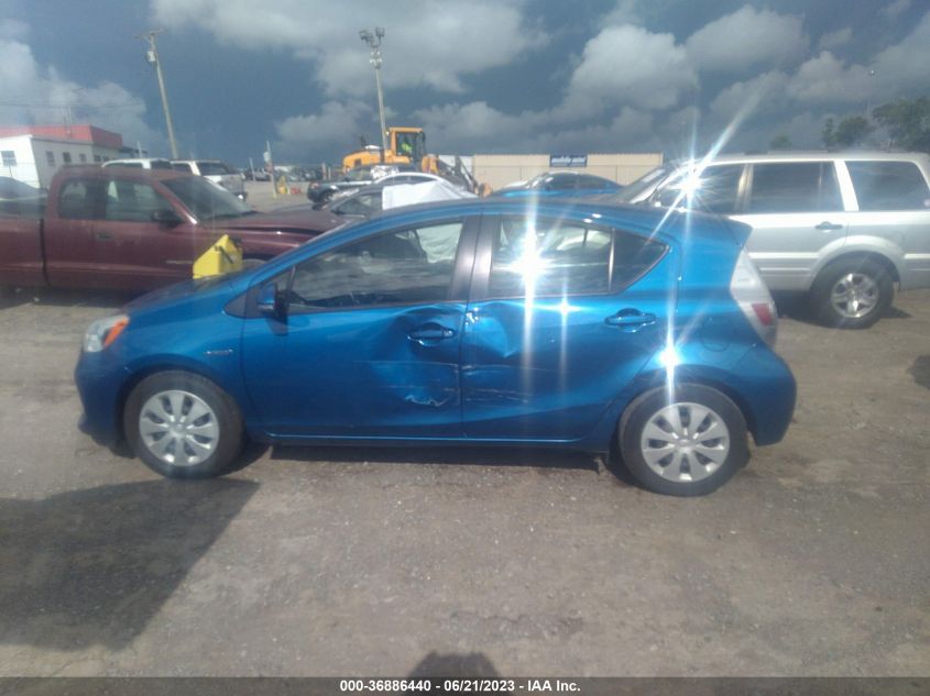 2013 TOYOTA PRIUS C ONE/TWO/THREE/FOUR - JTDKDTB38D1047962