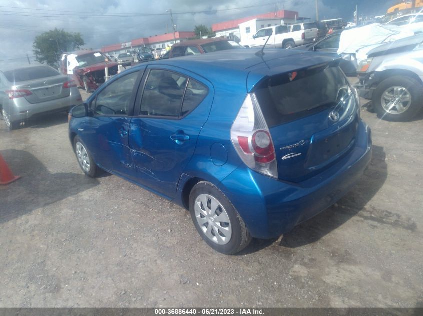 2013 TOYOTA PRIUS C ONE/TWO/THREE/FOUR - JTDKDTB38D1047962