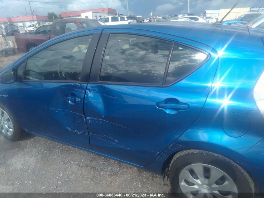 2013 TOYOTA PRIUS C ONE/TWO/THREE/FOUR - JTDKDTB38D1047962