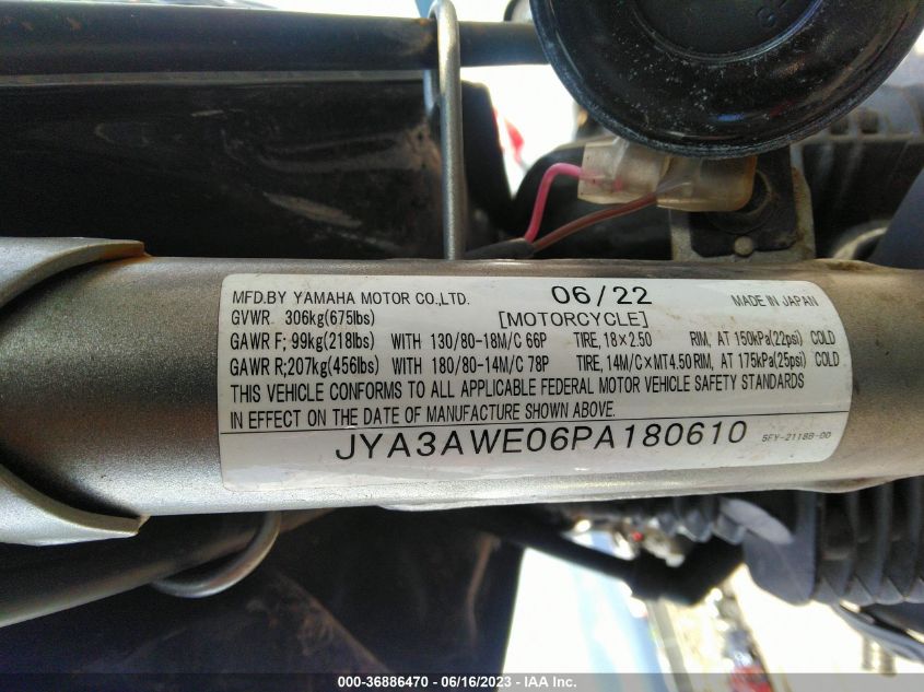 2023 YAMAHA TW200 C JYA3AWE06PA180610