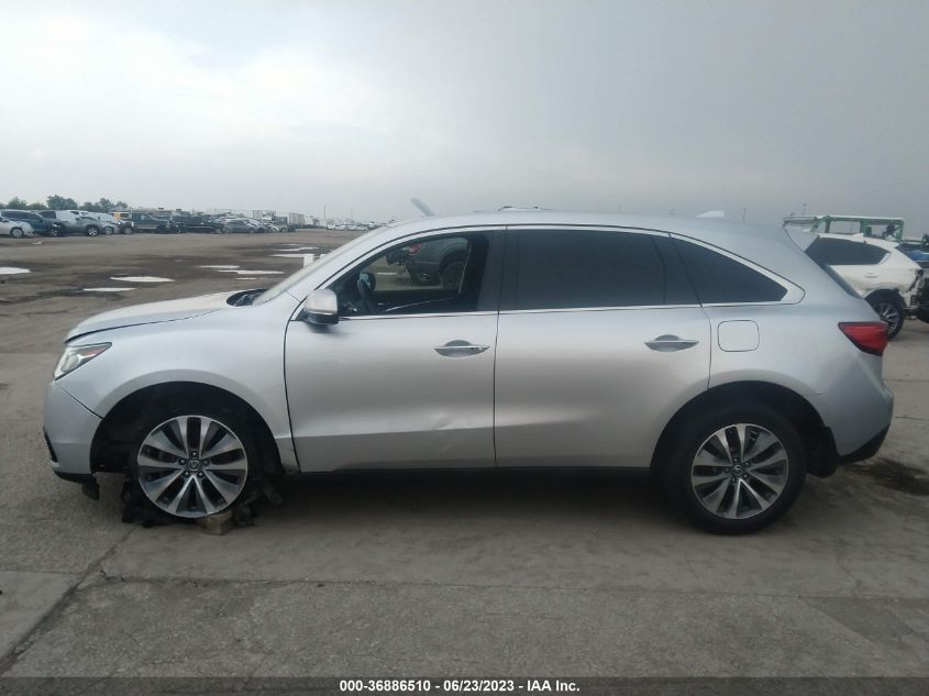 2015 ACURA MDX TECH/ENTERTAINMENT PKG - 5FRYD4H61FB011315
