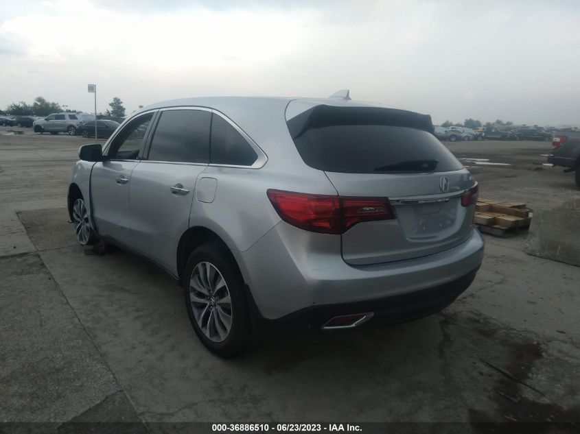 2015 ACURA MDX TECH/ENTERTAINMENT PKG - 5FRYD4H61FB011315