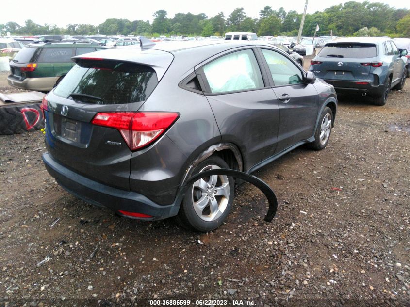 2016 HONDA HR-V LX - 3CZRU6H38GM720273