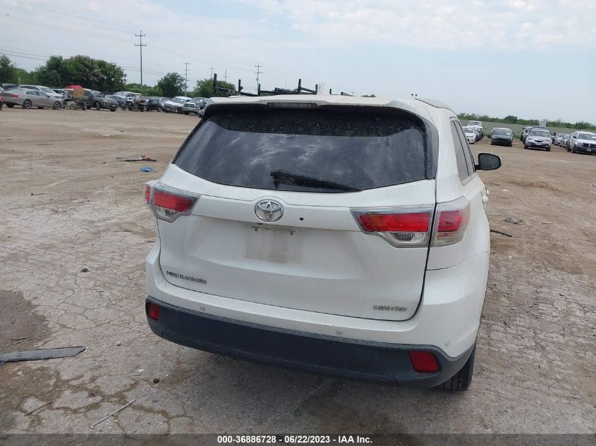2016 TOYOTA HIGHLANDER LIMITED - 5TDYKRFH5GS141247