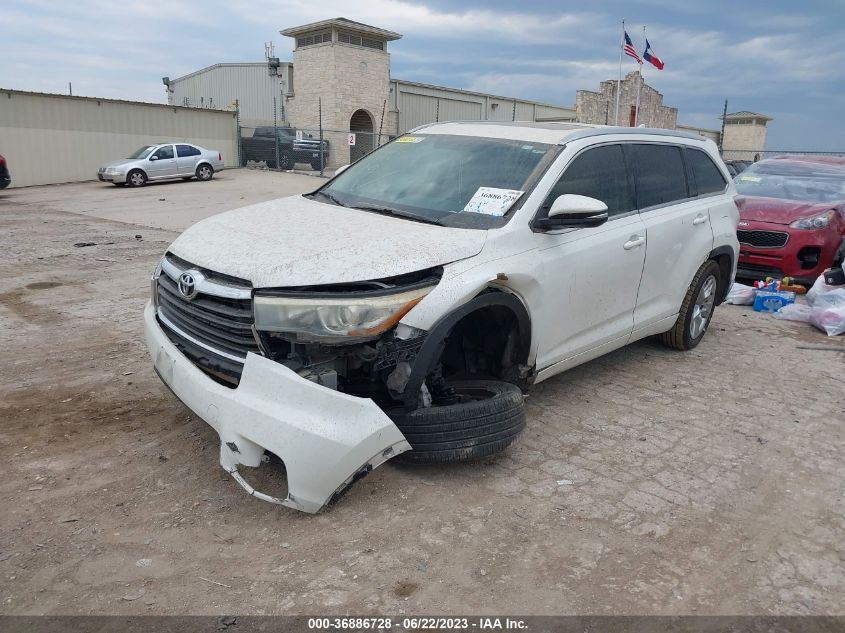 2016 TOYOTA HIGHLANDER LIMITED - 5TDYKRFH5GS141247