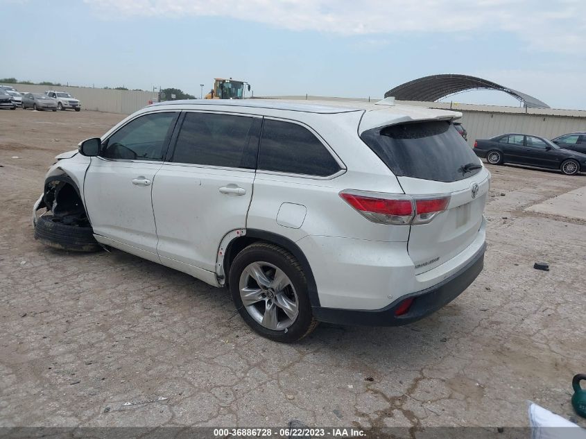 2016 TOYOTA HIGHLANDER LIMITED - 5TDYKRFH5GS141247