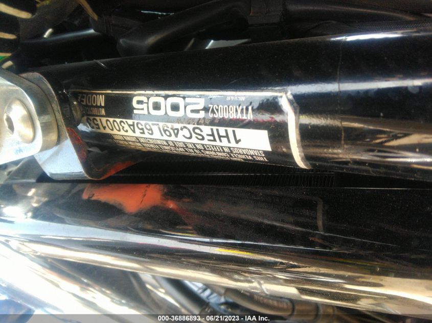 2005 HONDA VTX1800 S2 1HFSC49L65A300153